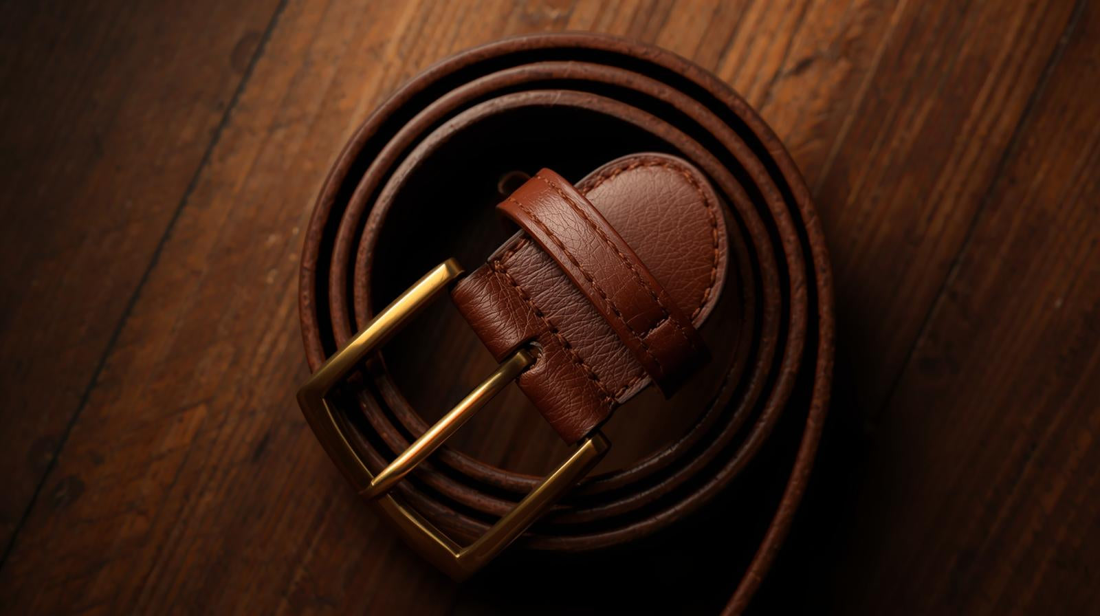 Heritage Leather Belt — Brown