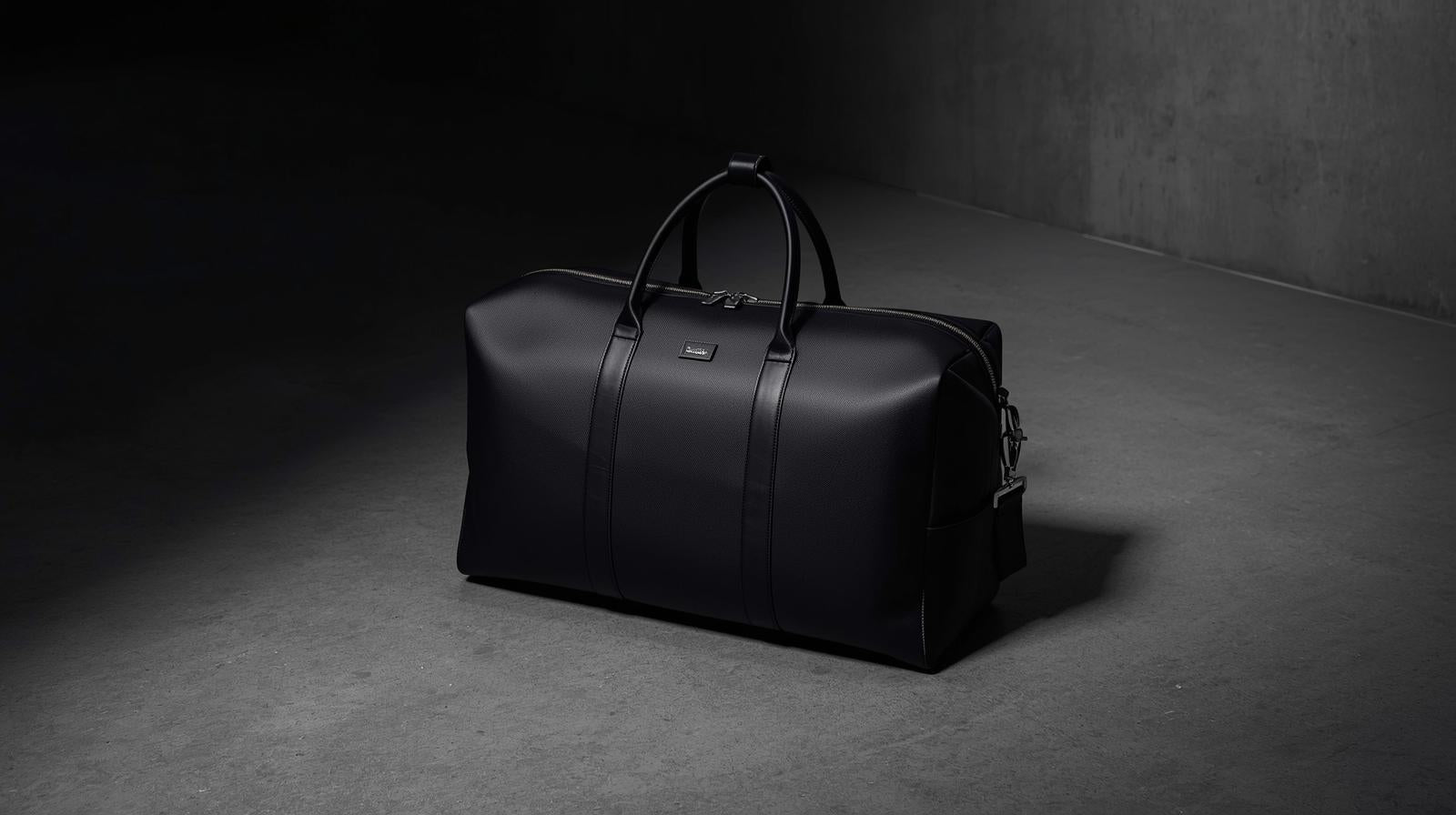 Jet-Black Travel Holdall