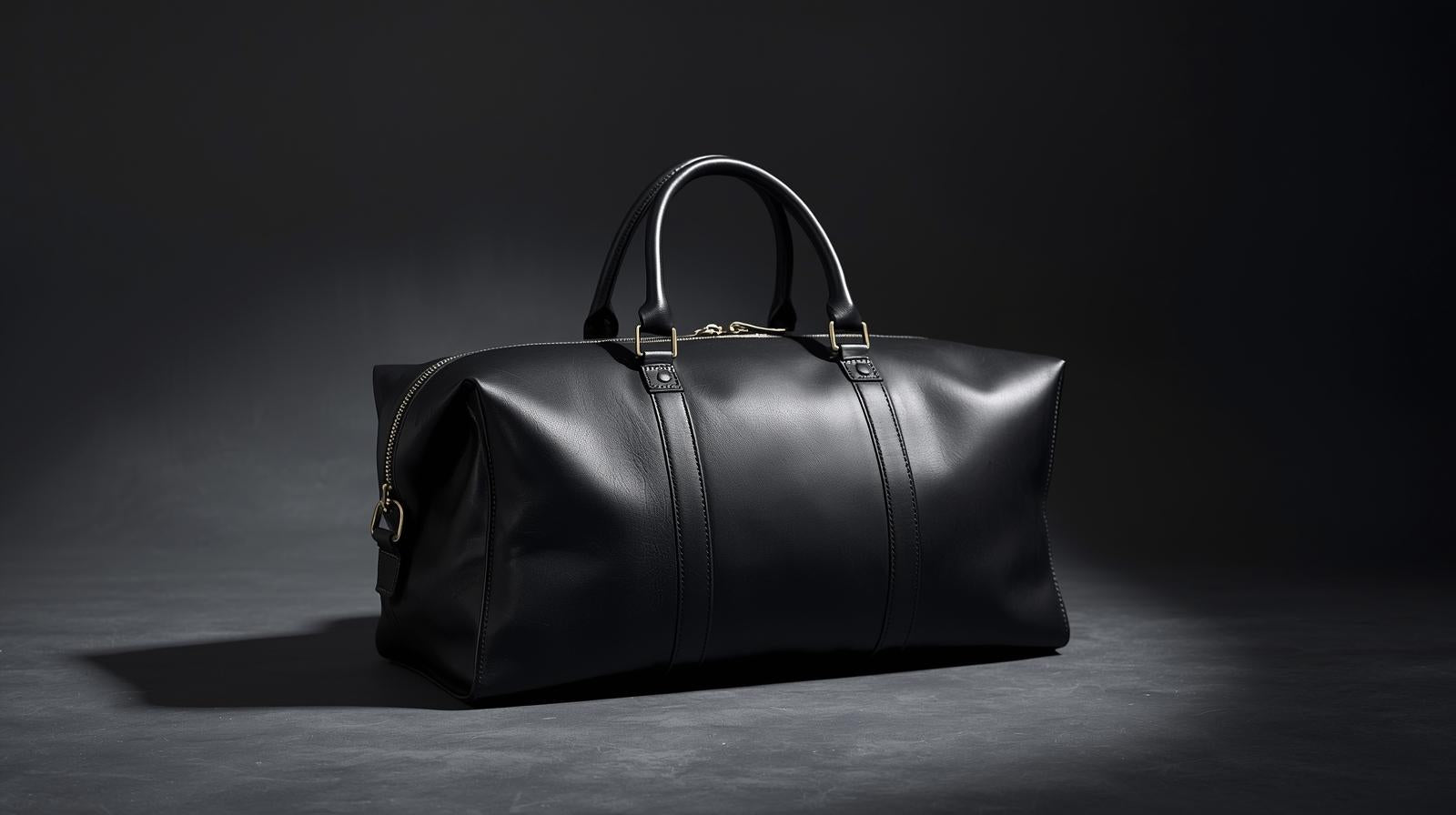 Noir Leather Duffle